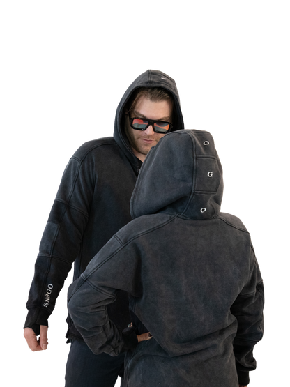 Heavyweight Hoodie - Mineral Wash Charcoal Gray