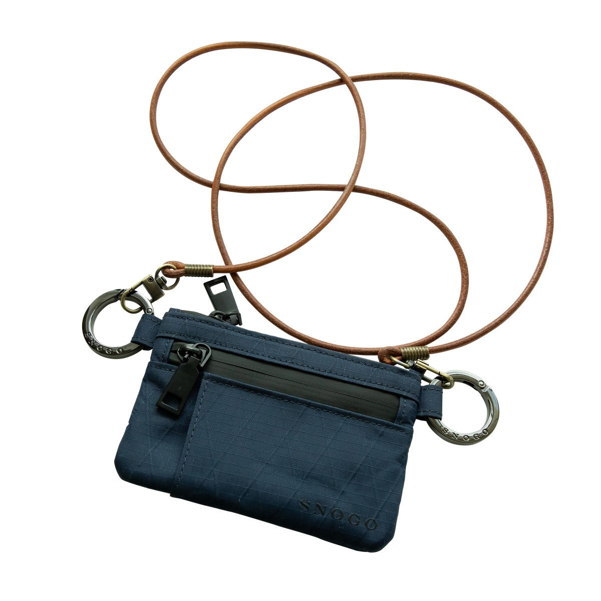 Travel Wallet | Attache' 7-Pocket Purse Wallet with Keyrings & Strap
