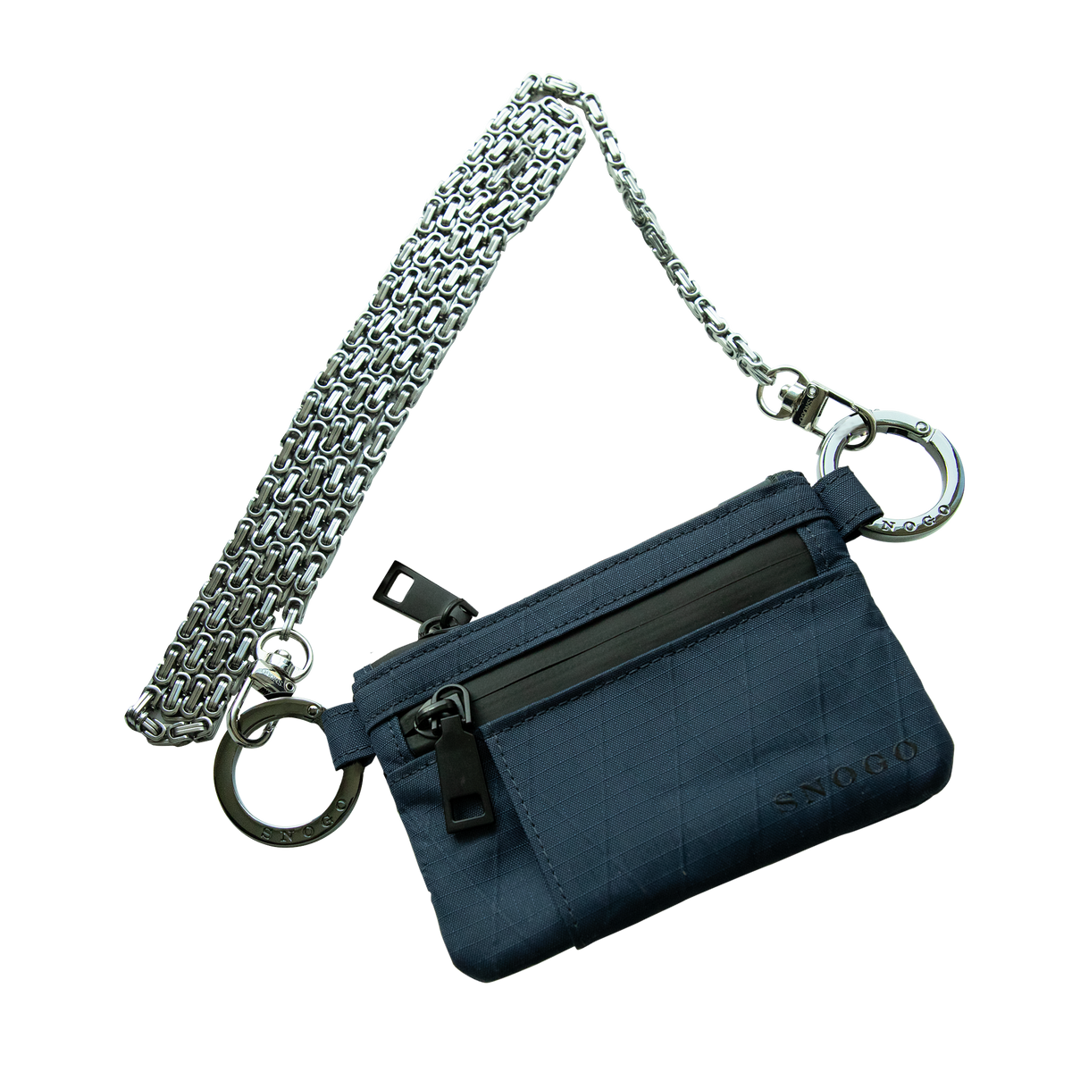 Travel Wallet | Attache' 7-Pocket Purse Wallet with Keyrings & Strap