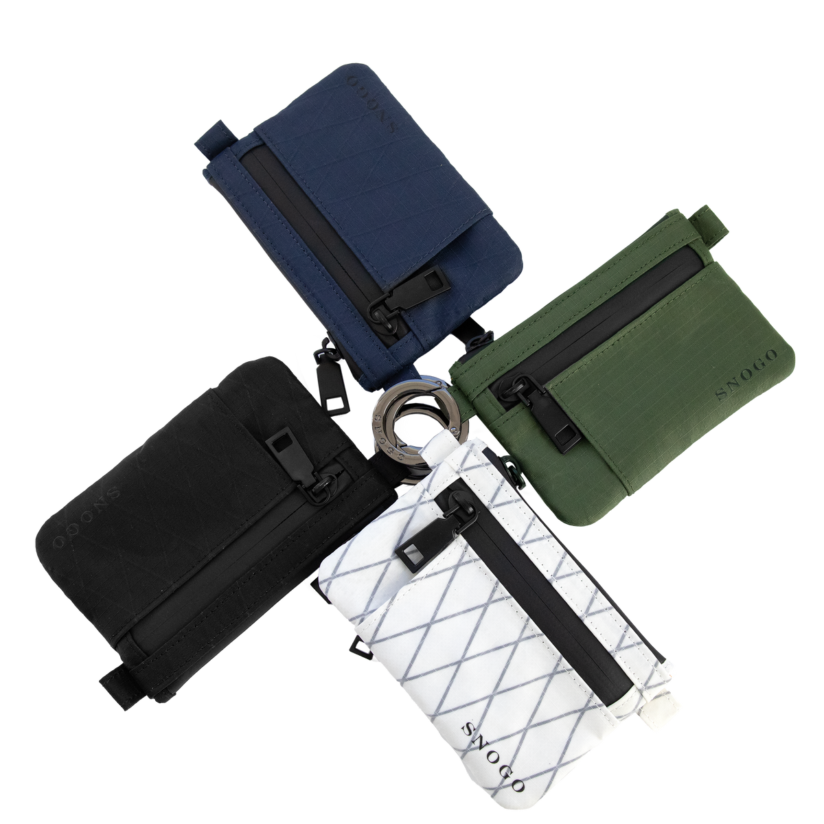 Snogo EDC Attaché Women's 7-Pocket Purse Wallet with Keyring