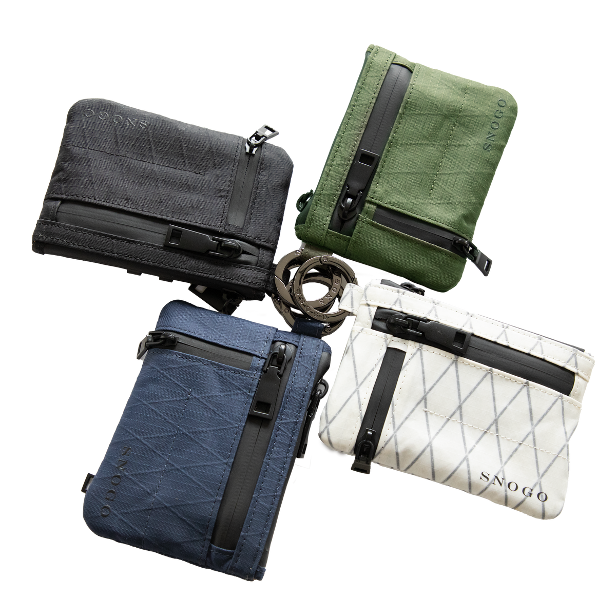 Snogo EDC Attaché Men's 7-Pocket Belt Clip Wallet with Keyring