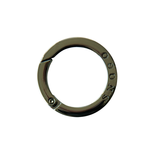 Gray Metal Keyring