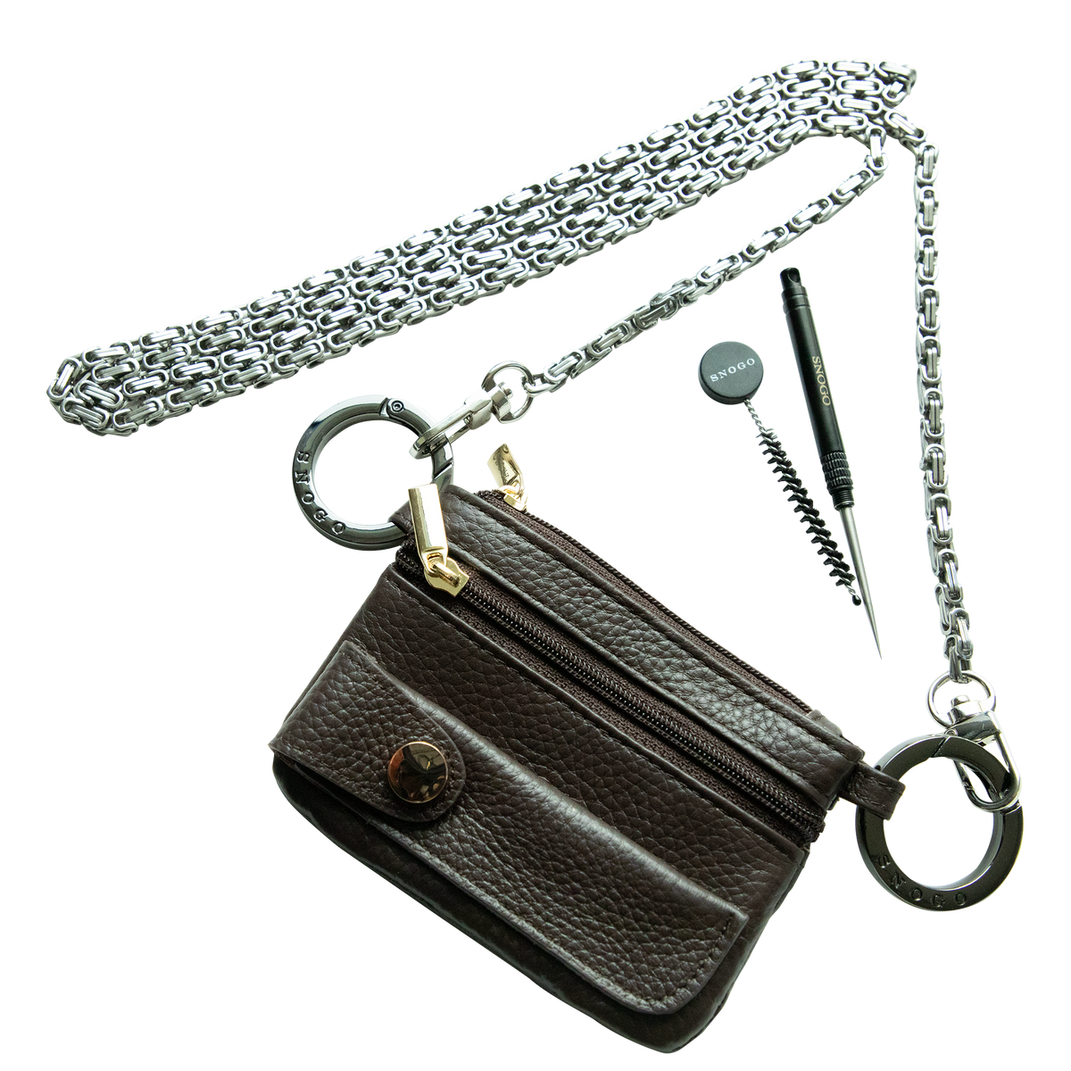 Clean & Carry Litichi Wallet with Strap with Powder Prowler