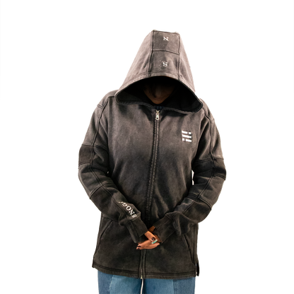 Heavyweight Hoodie - Mineral Wash Charcoal Gray